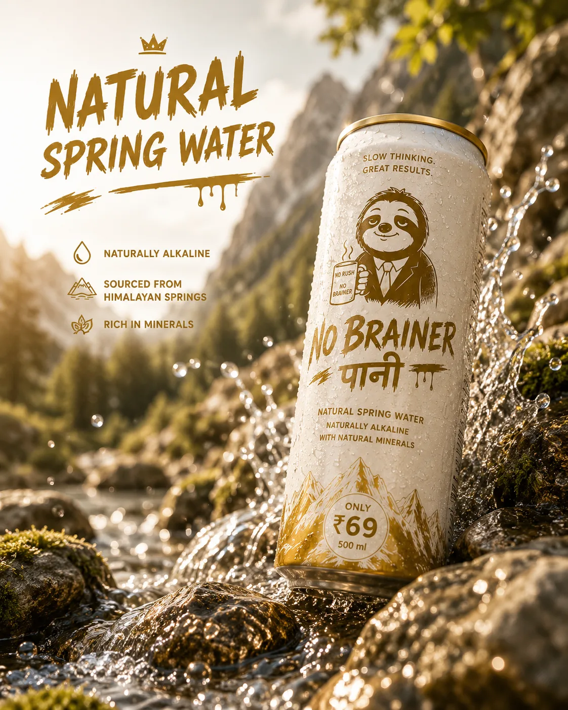 No Brainer Natural Spring Water