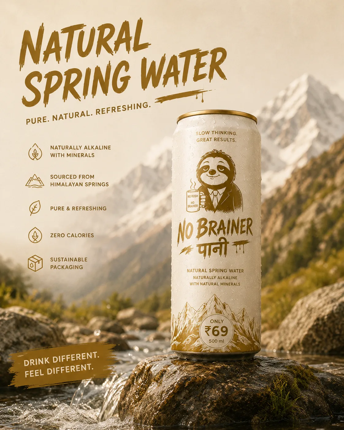 No Brainer Natural Spring Water