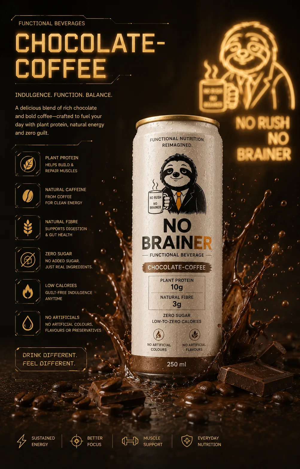 No Brainer Chocolate-Coffee can
