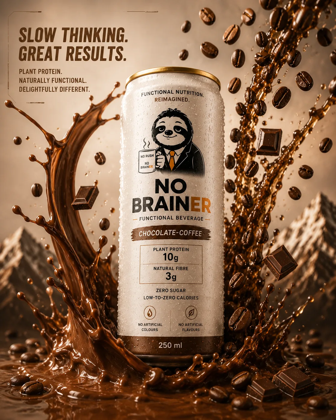 No Brainer Chocolate-Coffee can hero