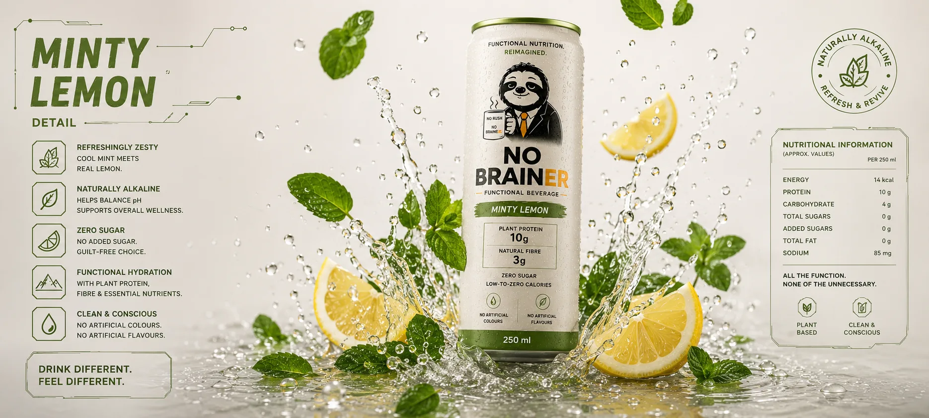 No Brainer Minty Lemon product image